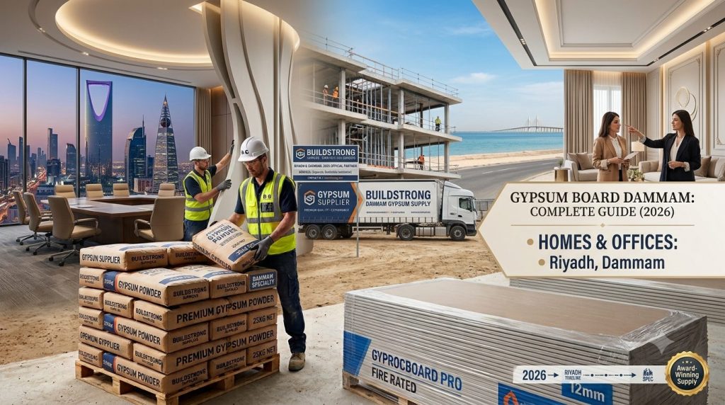 Gypsum Board Dammam: Complete Guide for Homes & Offices in Dammam & Riyadh (2026)
